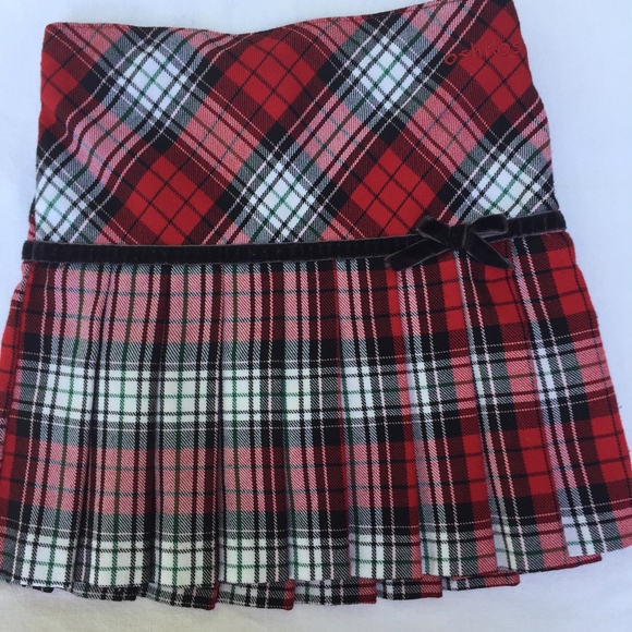 OSHKOSH little girl's pleated skirt w/undershort - Picture 2 of 5